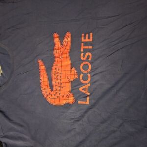 Lacoste Tee In Royal Blue